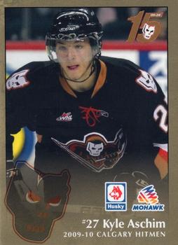 2009-10 Husky/Mohawk Calgary Hitmen (WHL) #NNO Kyle Aschim Front