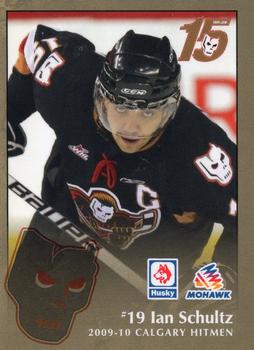 2009-10 Husky/Mohawk Calgary Hitmen (WHL) #NNO Ian Schultz Front