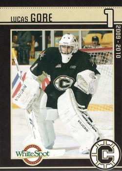 2009-10 Chilliwack Bruins (WHL) #NNO Lucas Gore Front