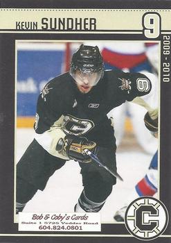 2009-10 Chilliwack Bruins (WHL) #NNO Kevin Sundher Front