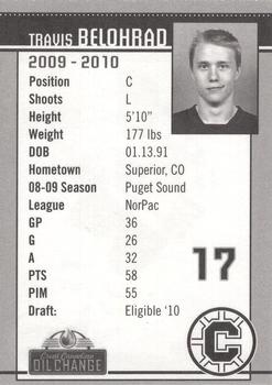 2009-10 Chilliwack Bruins (WHL) #NNO Travis Belohrad Back