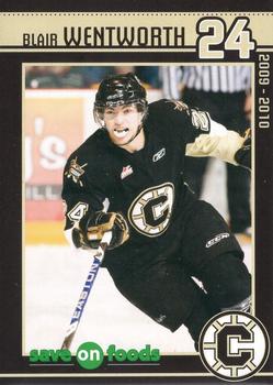 2009-10 Chilliwack Bruins (WHL) #NNO Blair Wentworth Front