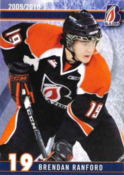 2009-10 Kamloops Blazers (WHL) #NNO Brendan Ranford Front