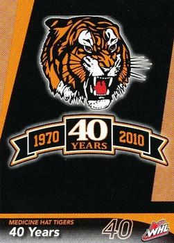 2009-10 Medicine Hat Tigers (WHL) #NNO Header Card Front