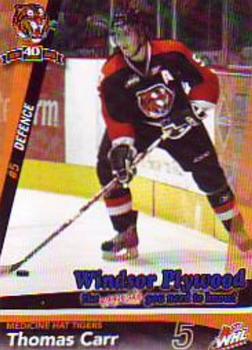 2009-10 Medicine Hat Tigers (WHL) #NNO Thomas Carr Front