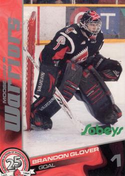 2009-10 Sobeys Moose Jaw Warriors (WHL) #NNO Brandon Glover Front