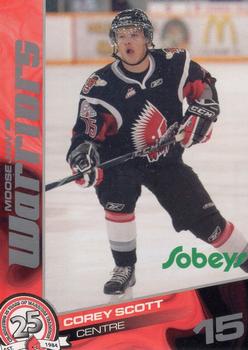 2009-10 Sobeys Moose Jaw Warriors (WHL) #NNO Corey Scott Front