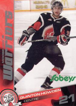 2009-10 Sobeys Moose Jaw Warriors (WHL) #NNO Quinton Howden Front