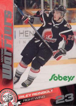2009-10 Sobeys Moose Jaw Warriors (WHL) #NNO Riley Reinbolt Front