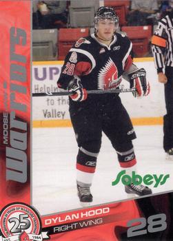 2009-10 Sobeys Moose Jaw Warriors (WHL) #NNO Dylan Hood Front