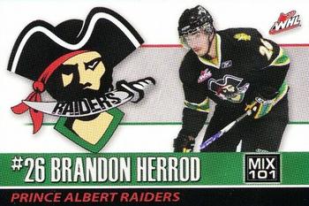 2009-10 Prince Albert Raiders (WHL) #NNO Brandon Herrod Front