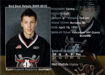 2009-10 Red Deer Rebels (WHL) #8 Ryan Nugent-Hopkins Back