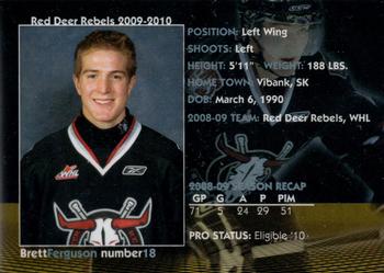 2009-10 Red Deer Rebels (WHL) #16 Brett Ferguson Back