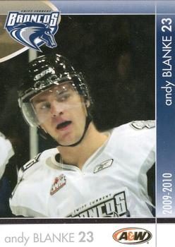 2009-10 Swift Current Broncos (WHL) #NNO Andy Blanke Front