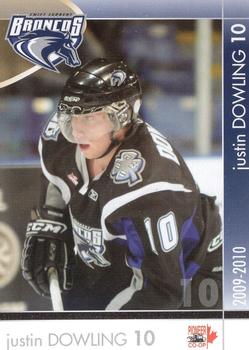 2009-10 Swift Current Broncos (WHL) #NNO Justin Dowling Front