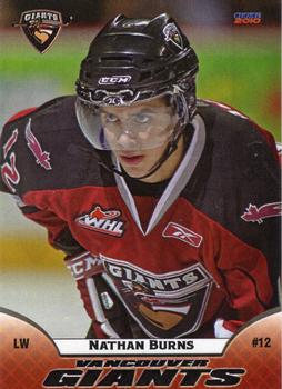 2009-10 Choice Vancouver Giants (WHL) #4 Nathan Burns Front