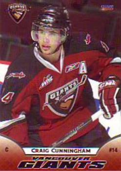 2009-10 Choice Vancouver Giants (WHL) #6 Craig Cunningham Front