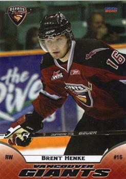 2009-10 Choice Vancouver Giants (WHL) #9 Brent Henke Front