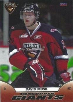 2009-10 Choice Vancouver Giants (WHL) #16 David Musil Front