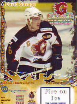 2009-10 Guildford Flames (EPL) #4 David Savage Front
