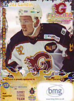 2009-10 Guildford Flames (EPL) #19 Jez Lundin Front
