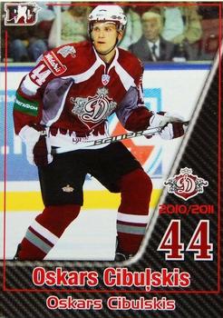 2010-11 Riga Dynamo (KHL) #24 Oskars Cibulskis Front