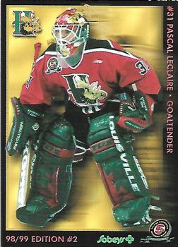 1998-99 Halifax Mooseheads (QMJHL) Second Edition #22 Pascal Leclaire Front