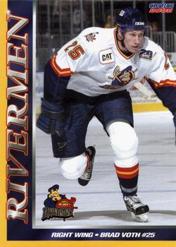 2001-02 Choice Peoria Rivermen (ECHL) #17 Brad Voth Front