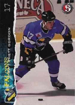 1996-97 SplitSecond Springfield Falcons (AHL) #NNO Rhett Gordon Front