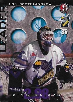 1996-97 SplitSecond Springfield Falcons (AHL) #NNO Scott Langkow Front