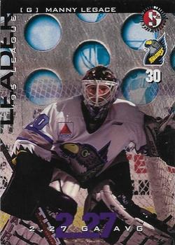 1996-97 SplitSecond Springfield Falcons (AHL) #NNO Manny Legace Front