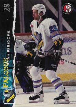 1996-97 SplitSecond Springfield Falcons (AHL) #NNO Ryan Risidore Front