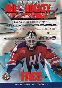1996-97 SplitSecond Springfield Falcons (AHL) #NNO AHL Web Site Front