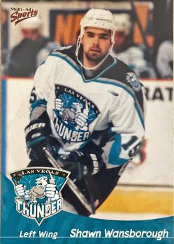 1998-99 Multi-Ad Las Vegas Thunder (IHL) #5 Shawn Wansborough Front