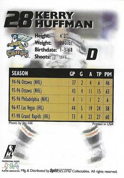 1998-99 SplitSecond Grand Rapids Griffins (IHL) #NNO Kerry Huffman Back