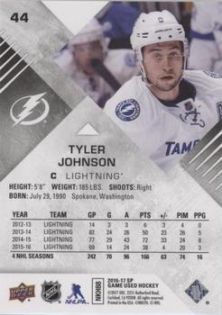 2016-17 SP Game Used - Rainbow Player Age #44 Tyler Johnson Back