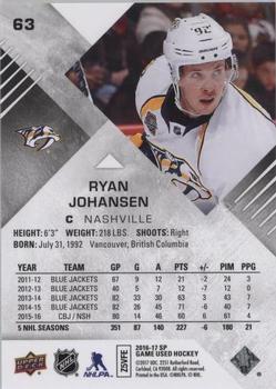 2016-17 SP Game Used - Rainbow Player Age #63 Ryan Johansen Back