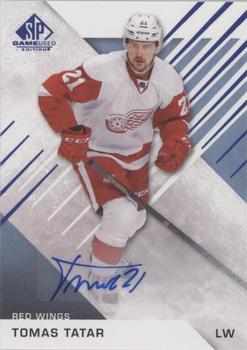 2016-17 SP Game Used - Blue Autographs #87 Tomas Tatar Front