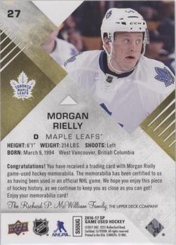 2016-17 SP Game Used - Gold Material #27 Morgan Rielly Back