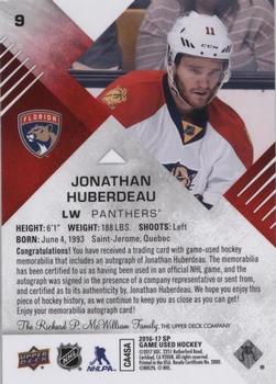 2016-17 SP Game Used - Red Autograph Material #9 Jonathan Huberdeau Back