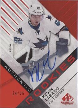 2016-17 SP Game Used - Red Autograph Material Spectrum Premium #146 Kevin Labanc Front
