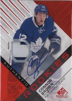 2016-17 SP Game Used - Red Autograph Material Spectrum Premium #180 Connor Brown Front