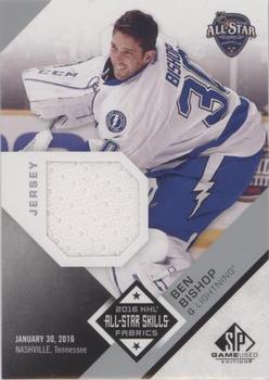 2016-17 SP Game Used - 2016 All-Star Skills Fabrics #AS-BB Ben Bishop Front