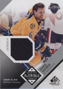 2016-17 SP Game Used - 2016 All-Star Skills Fabrics #AS-SW Shea Weber Front