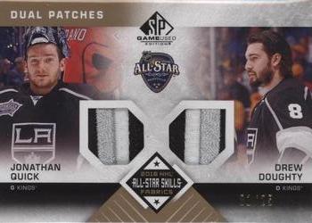 2016-17 SP Game Used - 2016 All-Star Skills Dual Fabrics Patch #AS2-QD Jonathan Quick / Drew Doughty Front