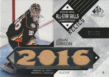 2016-17 SP Game Used - 2016 All-Star Skills Relic Blends #ASB-GI John Gibson Front