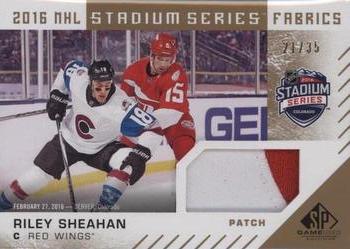 2016-17 SP Game Used - 2016 Stadium Series Fabrics Patch #RW-RS Riley Sheahan Front