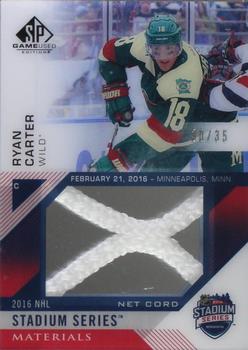 2016-17 SP Game Used - 2016 Stadium Series Material Net Cord #SSNC-RC Ryan Carter Front