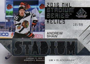 2016-17 SP Game Used - 2016 Stadium Series Relic Blends #SSB-AS Andrew Shaw Front
