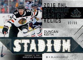 2016-17 SP Game Used - 2016 Stadium Series Relic Blends #SSB-DK Duncan Keith Front